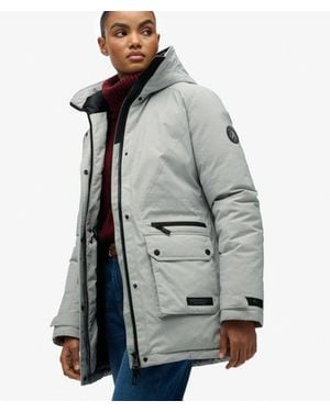 Superdry City Padded Parka Jacket - Gray