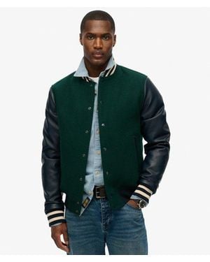 Superdry University Bomber Jacket - Green