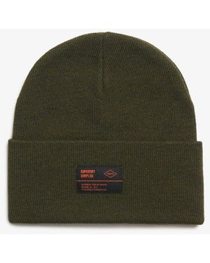 Superdry Bonnet en maille surplus - Vert