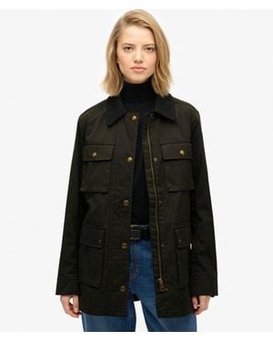 Superdry Wax Jacket - Black