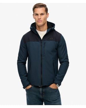 Superdry & Co Hooded Soft Shell Trekker Jacket - Blue