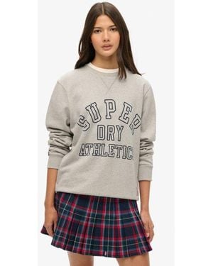 Superdry & Co Mid Rise Check Mini Skirt - Grey