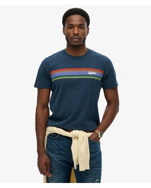 Superdry & Co Outdoor Stripe Logo Relaxed T-shirt - Blue