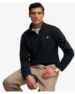 Superdry Expedition Fleece Half Zip - Black