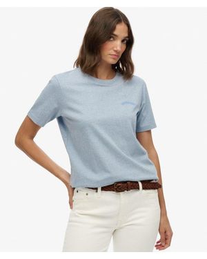 Superdry Essential Logo Embroidered T-shirt - Blue