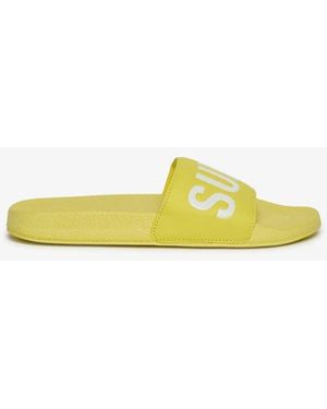 Superdry Femme Claquettes De Piscine Coupe Classique Taille - Jaune