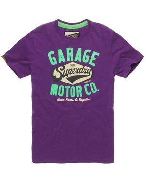 Superdry Garage T-Shirt New Grape - Purple
