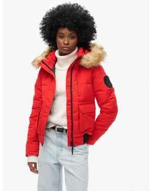 Superdry & Co Everest Bomber Jacket - Red
