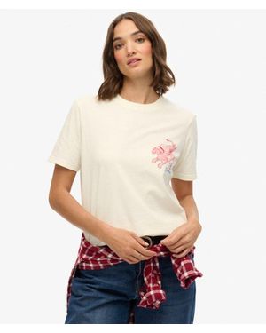 Superdry Tokyo Narrative Relaxed T-shirt - White