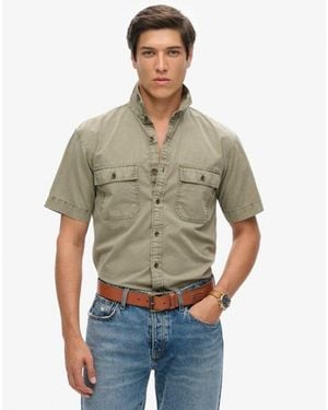 Superdry & Co Military Short Sleeve Shirt - Green
