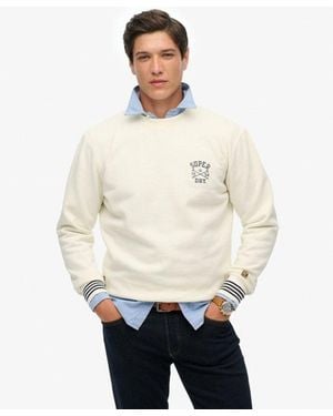 Superdry Athletic Club Crew Sweatshirt - White