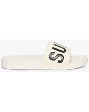 Superdry Vegan Core Pool Sliders - White