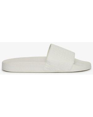 Superdry & Co Monogram Pool Sliders - White