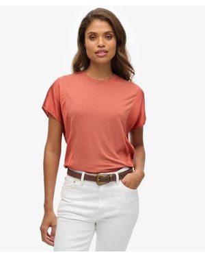 Superdry & Co Studios Fabric Mix Top - Red