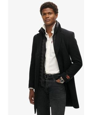 Superdry Tailored 2 In 1 Town Coat - Black