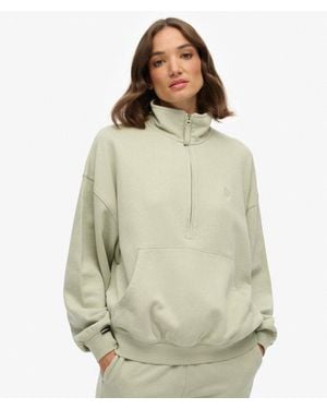 Superdry Studios Half Zip Sweatshirt - Green