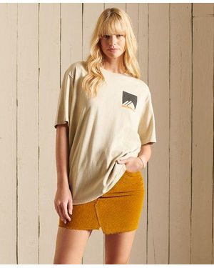 Superdry Mountain Sport Oversized T-shirt - Natural
