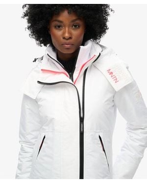 Superdry Hooded Mountain Windbreaker Jacket - White