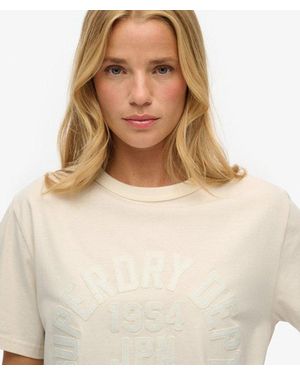 Superdry & Co Athletic Tonal Oversized T-shirt - White