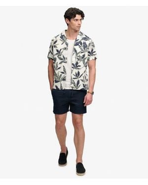 Superdry & Co Cabana Poolside Short Sleeve Shirt - Blue