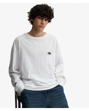 Superdry Long Sleeve Pocket T-shirt - Grey