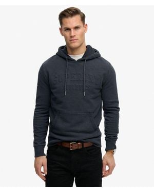 Superdry & Co Athletic Embossed Relaxed Hoodie - Blue