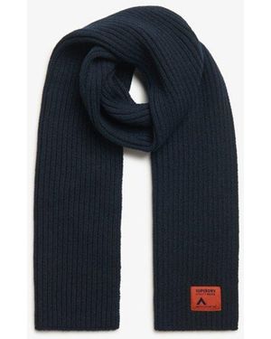 Superdry & Co Workwear Knitted Scarf - Blue