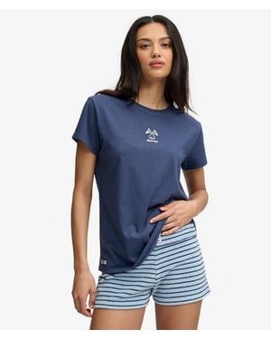 Superdry & Co Heritage Nautical Motif T-shirt - Blue
