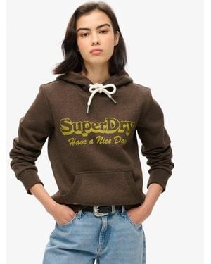 Superdry & Co Archive Graphic Hoodie - Grey