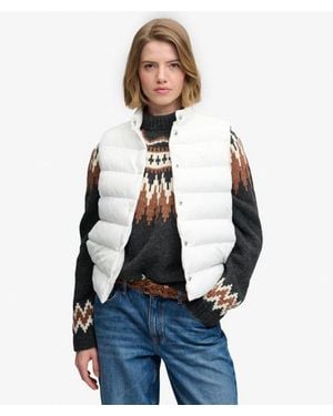 Superdry & Co Padded Snap Gilet - Blue