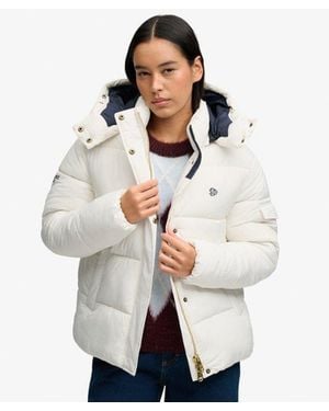 Superdry & Co Premium Ripstop Puffer Jacket - Natural