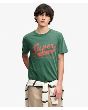 Superdry Vintage Script T-Shirt - Green