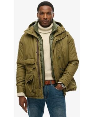 Superdry & Co Hooded Cotton Lined Deck Jacket - Green