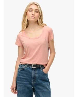 Superdry Studios Scoop Neck T-shirt - Blue