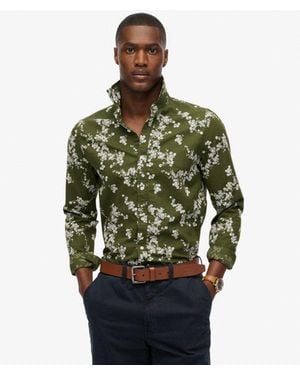 Superdry Long Sleeve Beach Shirt - Green