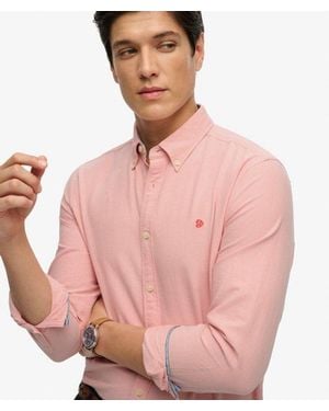 Superdry & Co Preppy Oxford Long Sleeve Shirt - Pink