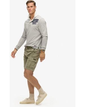 Superdry Heavy Cargo Shorts Relaxed Pasvorm - Wit