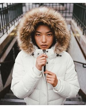 Superdry & Co Everest Hooded Bomber Jacket - White