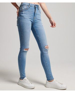 Superdry & Co Organic Cotton High Rise Skinny Denim Jeans - Blue
