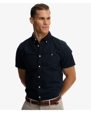 Superdry & Co Preppy Oxford Short Sleeve Shirt - Black