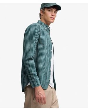 Superdry & Co Preppy Poplin Long Sleeve Shirt - Blue