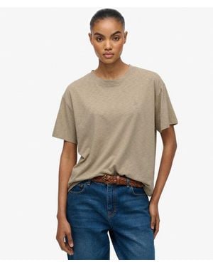 Superdry Studios Crew T-shirt - Natural