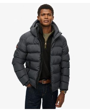 Superdry & Co Hooded Sports Puffer Jacket - Black
