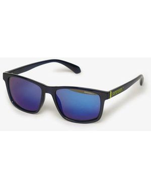 Superdry Femme Lunettes De Soleil Carrées Taille: 1Taille - Bleu