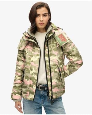 Superdry Hooded Mountain Windbreaker Jacket - Natural
