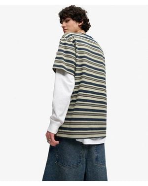 Superdry Bench X & Co Bench Boxy Stripe T-shirt - Green