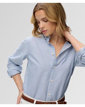 Superdry & Co Slim Oxford Long Sleeve Shirt - Blue