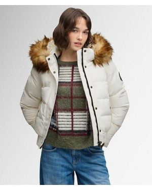 Superdry & Co Everest Hooded Bomber Jacket - Grey