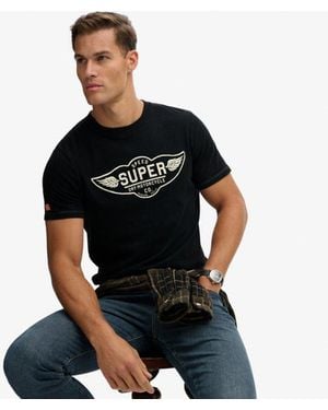 Superdry Auto Logo Relaxed T-Shirt - Black