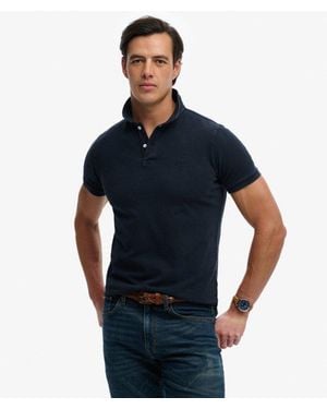 Superdry Vintage Destroy Poloshirt - Blauw